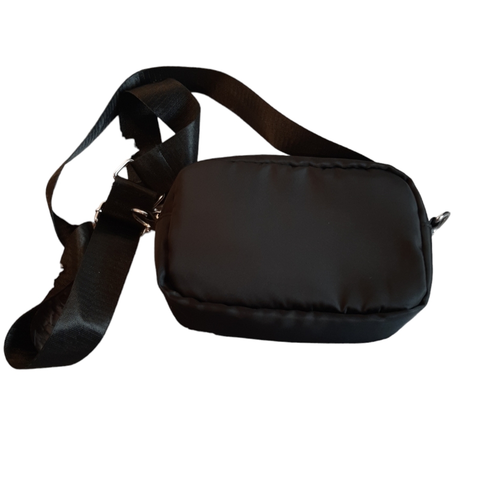 Black Crossbody Canvas Bag